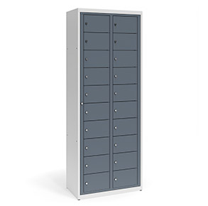 Techmark's metal clean and dirty clothes storage cabinets are the perfect solution for cleanliness outsourcing companies.